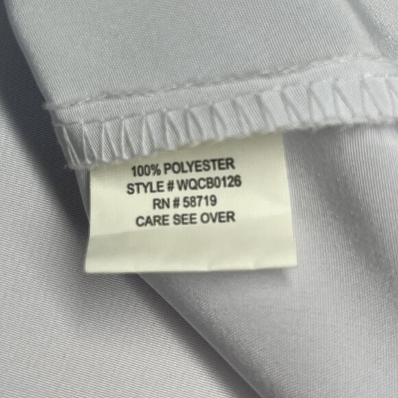 NY Collection White Button‑Up Long Sleeve Top (2X) - Picture 3 of 6